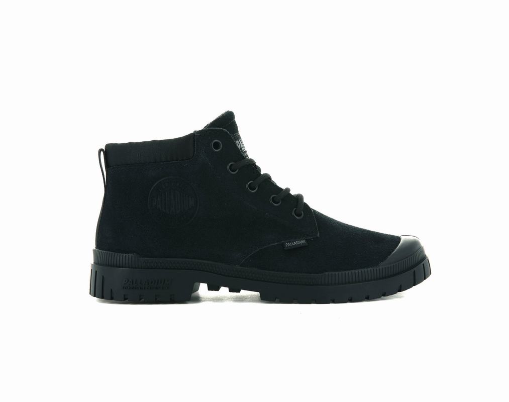 Palladium Pampa Sp20 Cuff Low Ženske Čizme Crne ||HC5349170||